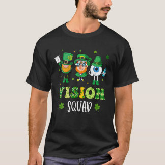 Funny Vision Squad Leprechaun Optometrist St Patri T-Shirt
