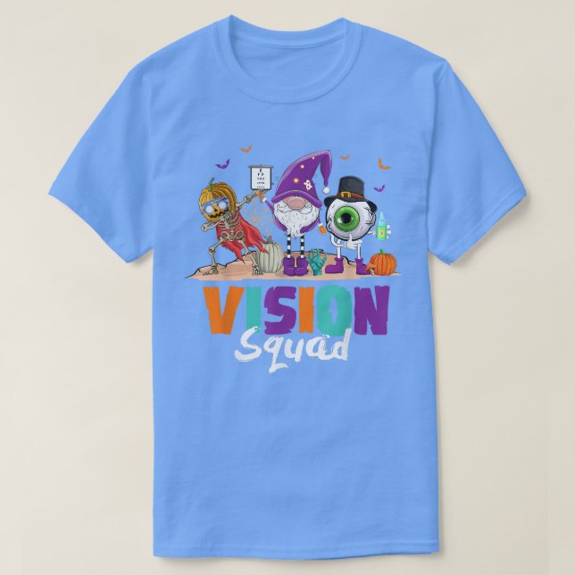 Funny Vision Squad Optometry Optometrist Witch Hal T-Shirt (Design Front)