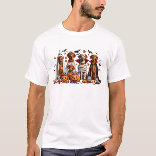 Funny Vizsla Halloween Dog Lover T-Shirt