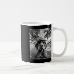 Funny Vizsla Selfie Dog Summer Vacation Coffee Mug