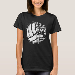 Funny Volleyball Christian For Men Women Boys Girl T-Shirt