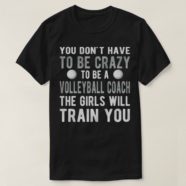 Funny Volleyball Coach Gifts Volleyball Coaching 1 T-Shirt (Design Front)