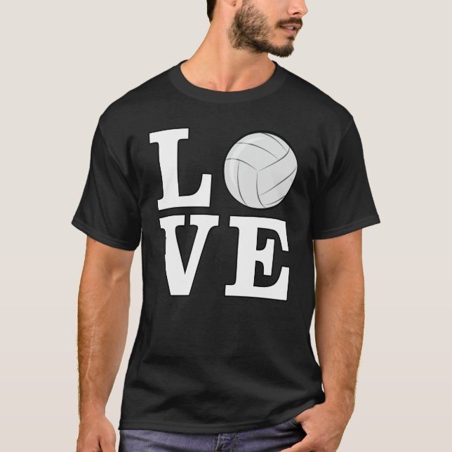 Funny Volleyball Design T-Shirt (Front)