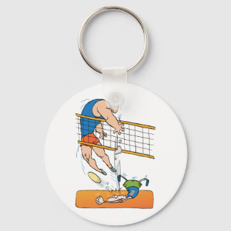 Funny Volleyball Key Ring