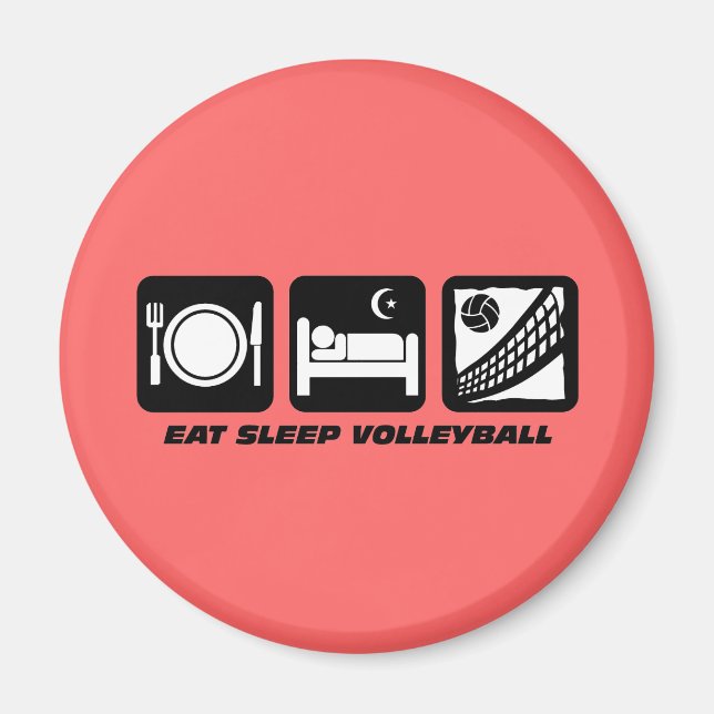 funny volleyball magnet (Front)