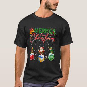 Funny Volleyball Ornaments Balls Christmas Tree Li T-Shirt