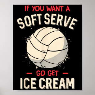 Funny Volleyball Shirt For Girls Teens Women Kids Poster