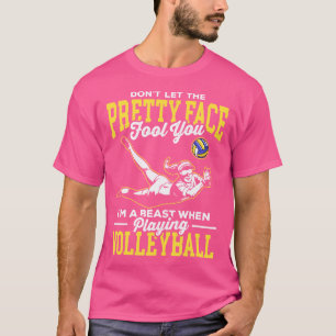Funny Volleyball Summer Outfit For A Fan Beach Vol T-Shirt