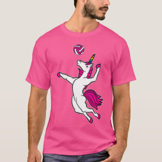 Funny Volleyball Unicorn For Volleyball Girls T-Shirt