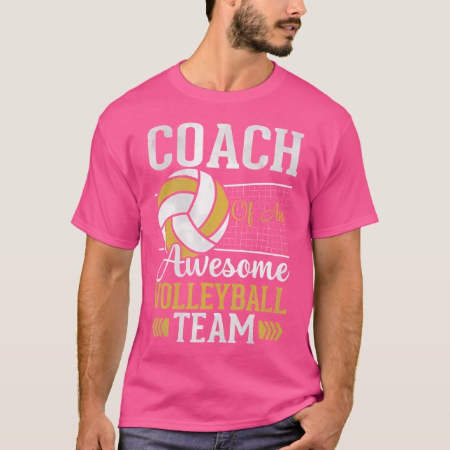 Funny Volleyball Women Or Coaches T-Shirt (Front)