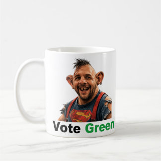 Funny Vote Green Mug Zack Polanski Parody Politica