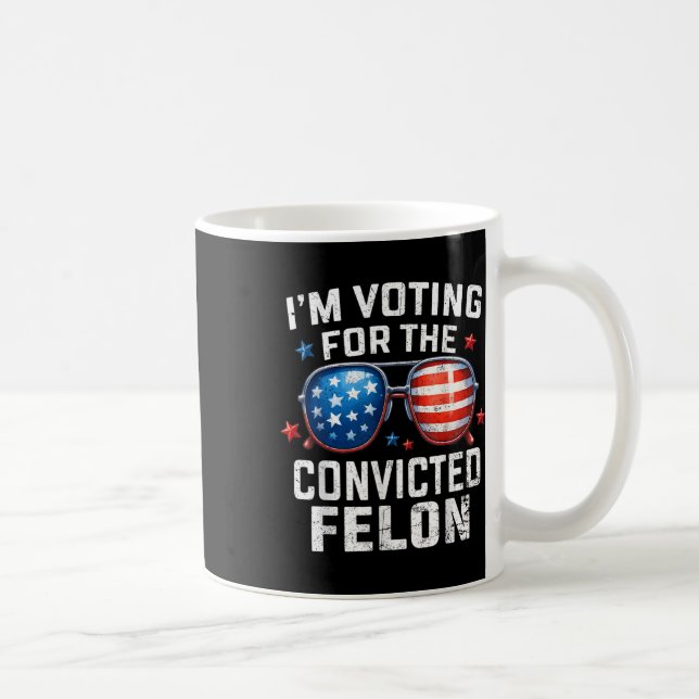 Funny Voting Trump 2024 Im Voting For The Coffee Mug (Right)