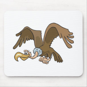 funny vulture mouse pad
