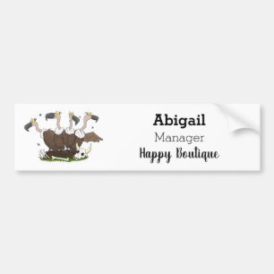 Funny vultures humour cartoon  bumper sticker