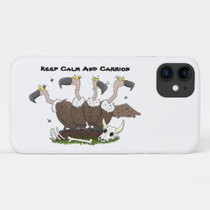 Funny vultures humour cartoon Case-Mate iPhone case