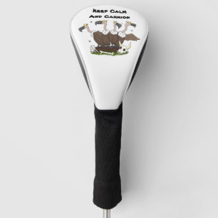 Funny vultures humour cartoon golf head cover