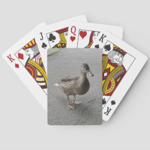 Funny Waddling Duck Playing Cards