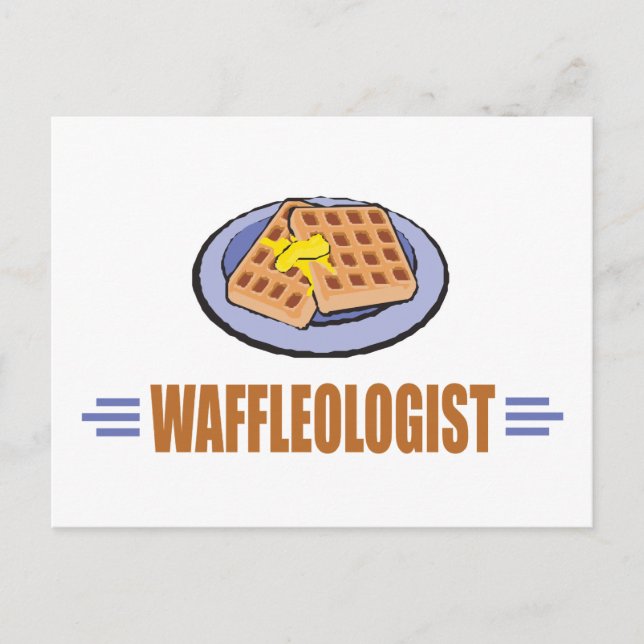 Funny Waffle Postcard (Front)