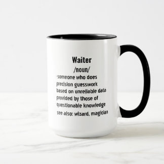 funny Waiter Definition gifts for men women Mug
