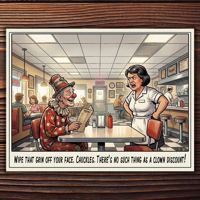 Funny Waitress Life Restaurant Humour Postcard (Creator Uploaded)