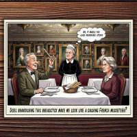 Funny Waitress Life Restaurant Humour Postcard