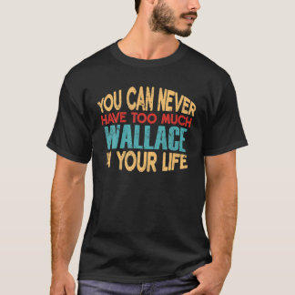 Funny Wallace Personalised Tshirt First Name Joke