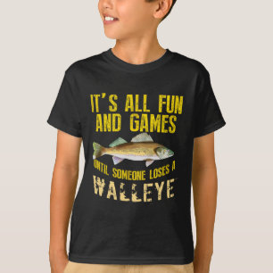 Funny Walleye Fishing Freshwater Fish Graphic Men  T-Shirt