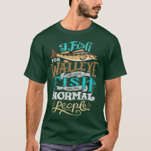 Funny Walleye Hunting Vintage Look T-Shirt