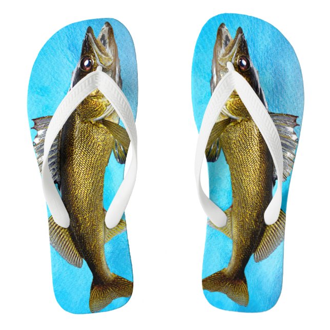 Funny Walleye Pike for the Fisher Jandals (Footbed)