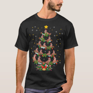 Funny Walrus Lover Xmas Gift Walrus Christmas Tree T-Shirt