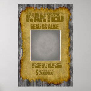 Funny Wanted Dead or Alive Poster