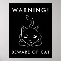 Funny Warning Cat | Beware of Angry Cat