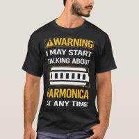 Funny Warning Harmonica Mouth Organ