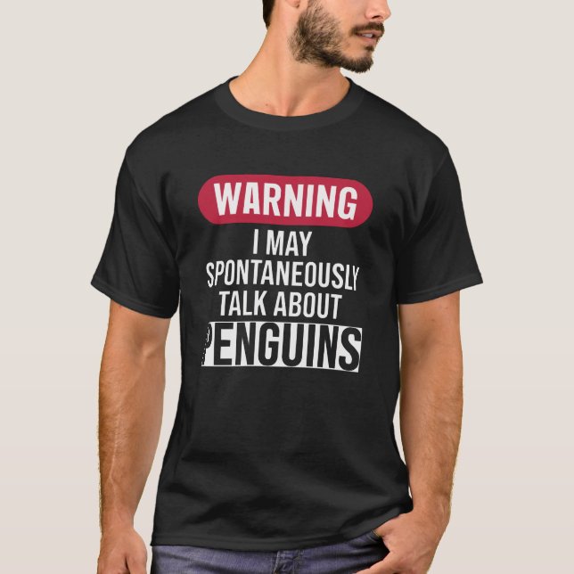 Funny Warning I May Spontaneously Talk About  T-Shirt (Front)
