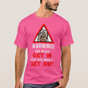Funny Warning Old English Sheepdog Dog lover owner T-Shirt
