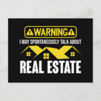 Funny Warning Real Estate Realtor Quote