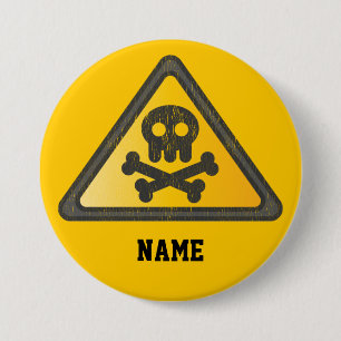 Funny Warning SignThunder_Cove 7.5 Cm Round Badge