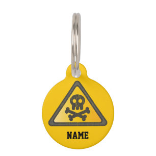 Funny Warning SignThunder_Cove Pet Tag
