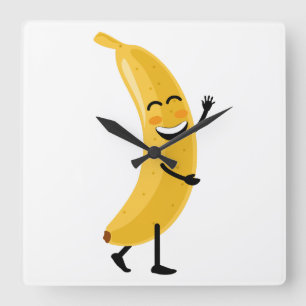 Funny watch square wall clock