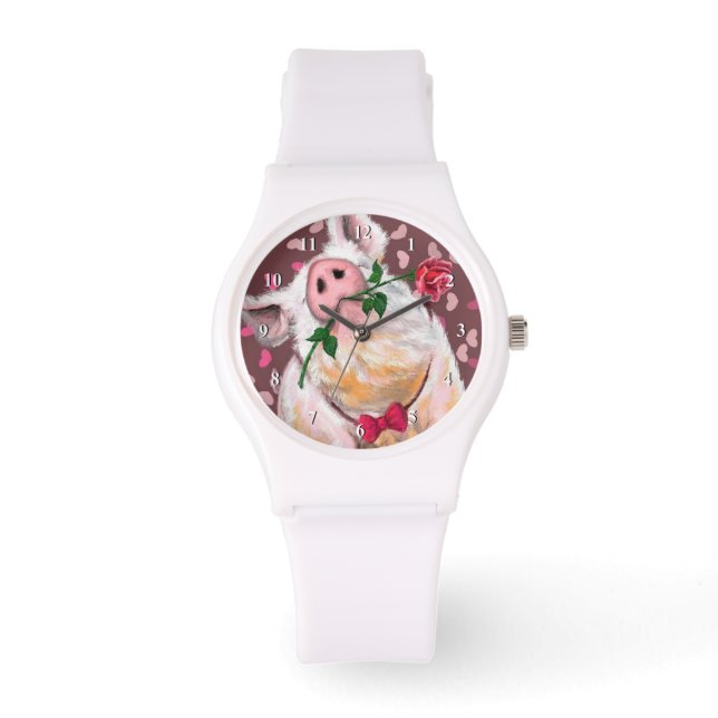 Funny Watch with Gentleman Pig - Playful Gift (Front)