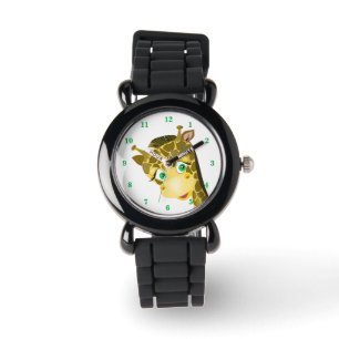 Funny Watch with Happy Giraffe - Smile
