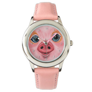 Funny Watch with Happy Pig Smile