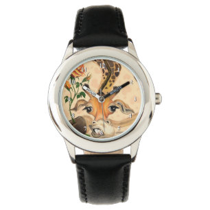 Funny Watch with Romantic Giraffe - Gentleman
