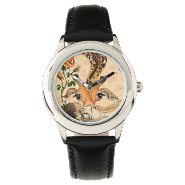 Funny Watch with Romantic Giraffe - Gentleman (Front)