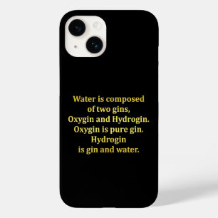 Funny Water and Gin Joke Case-Mate iPhone 14 Case