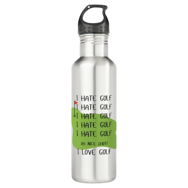 Funny water Bottle Gift for Golf Lovers (Front)