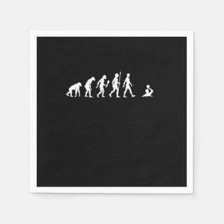 Funny Water Polo Evolution Water Polo Player Gift Napkin