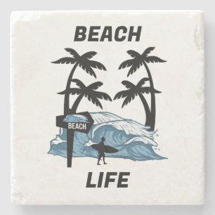 Funny Water Wave Stone Coaster