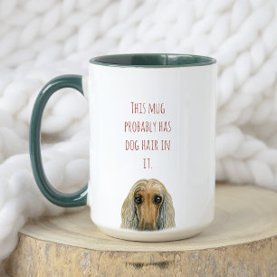 Funny Watercolor 100% Afghan Hound Custom Dog Name Mug