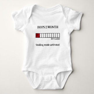 Funny Watercolor Baby Milestone Bodysuit | 2 Month
